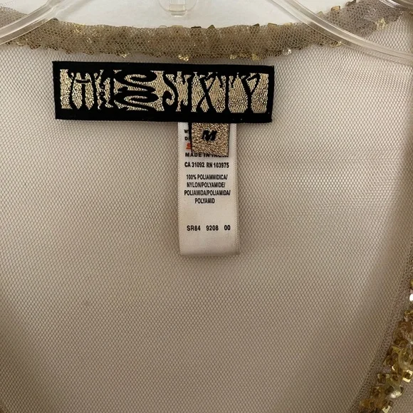 Original Miss Sixty Gold Sequin Top in Excellent condition. RARE! 👀✨ - Picture 5 of 7